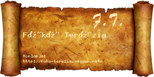 Fükő Terézia névjegykártya